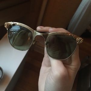 🌹 Vintage 1950s Glasses, Absinthe Green Lenses